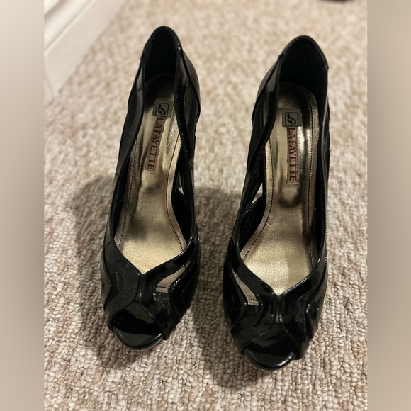 Black Dressy High Heels - Picture 1 of 5